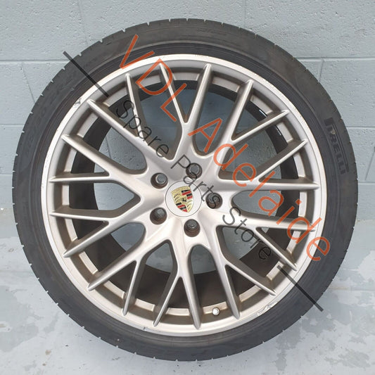 1x Porsche Panamera Turbo 971 21x11.5 in Rear Alloy Wheel Rim 971601025K