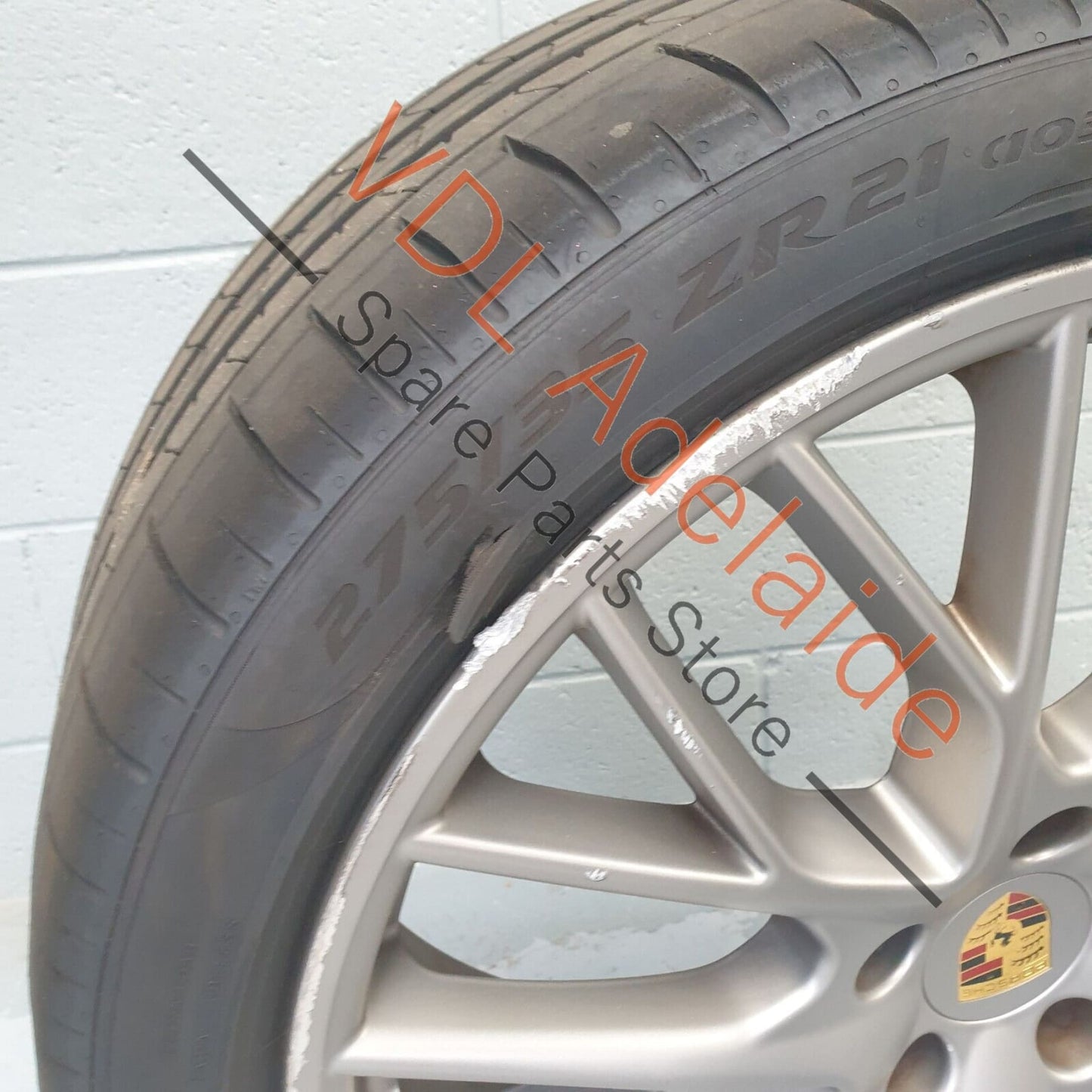 1x Porsche Panamera Turbo 971 21x9.5 in Front Alloy Wheel Rim