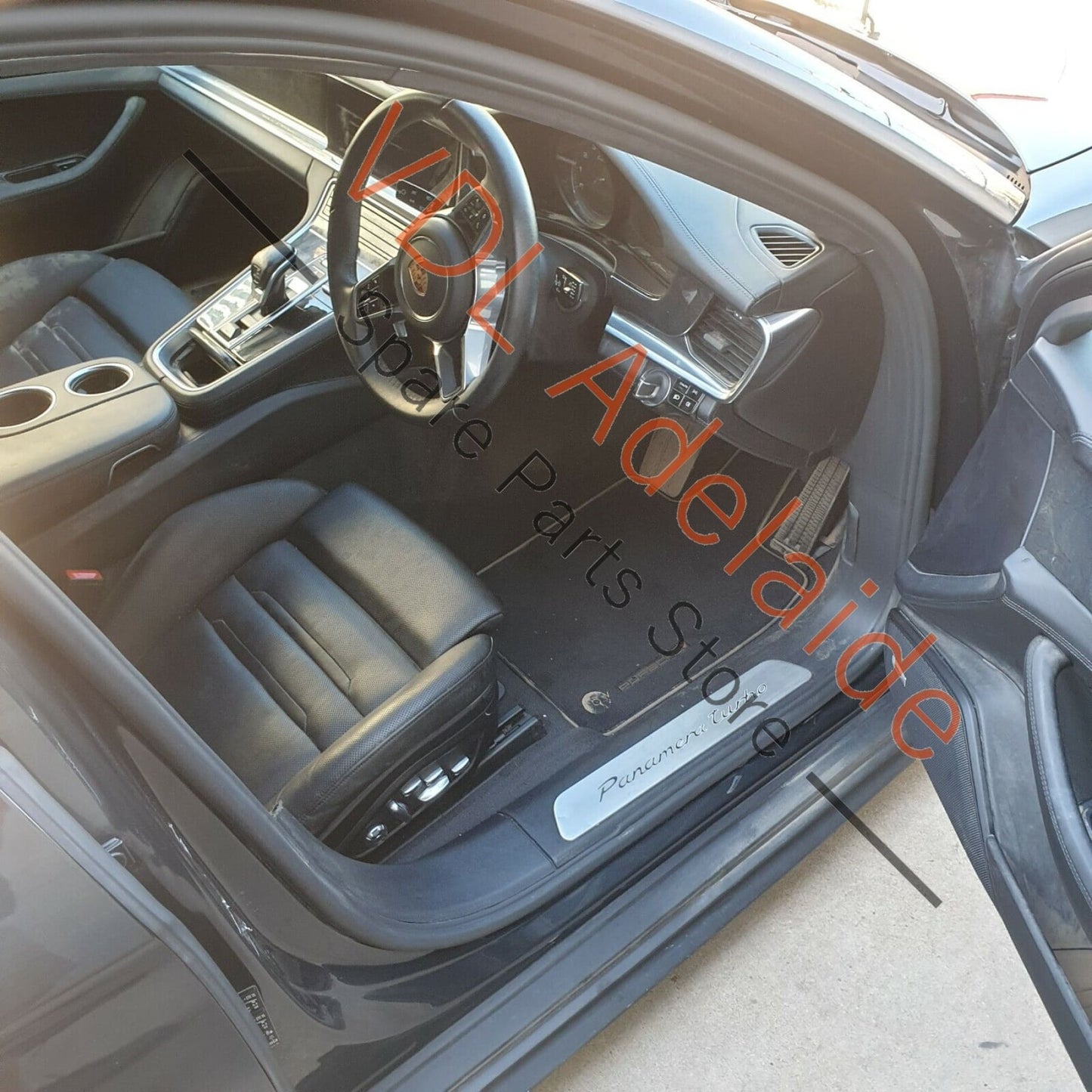 Porsche Panamera Turbo 971 Drink Holder Leather Arm Rest Cover 971863488DA11