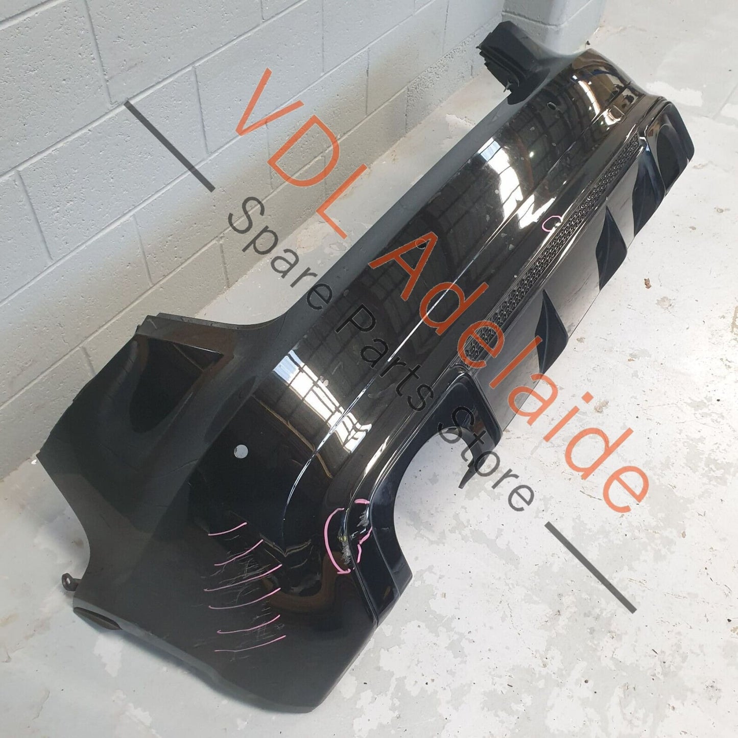 Audi RS3 8V Complete Rear Bumper Cover & Lower Spoiler Diffuser Assembly