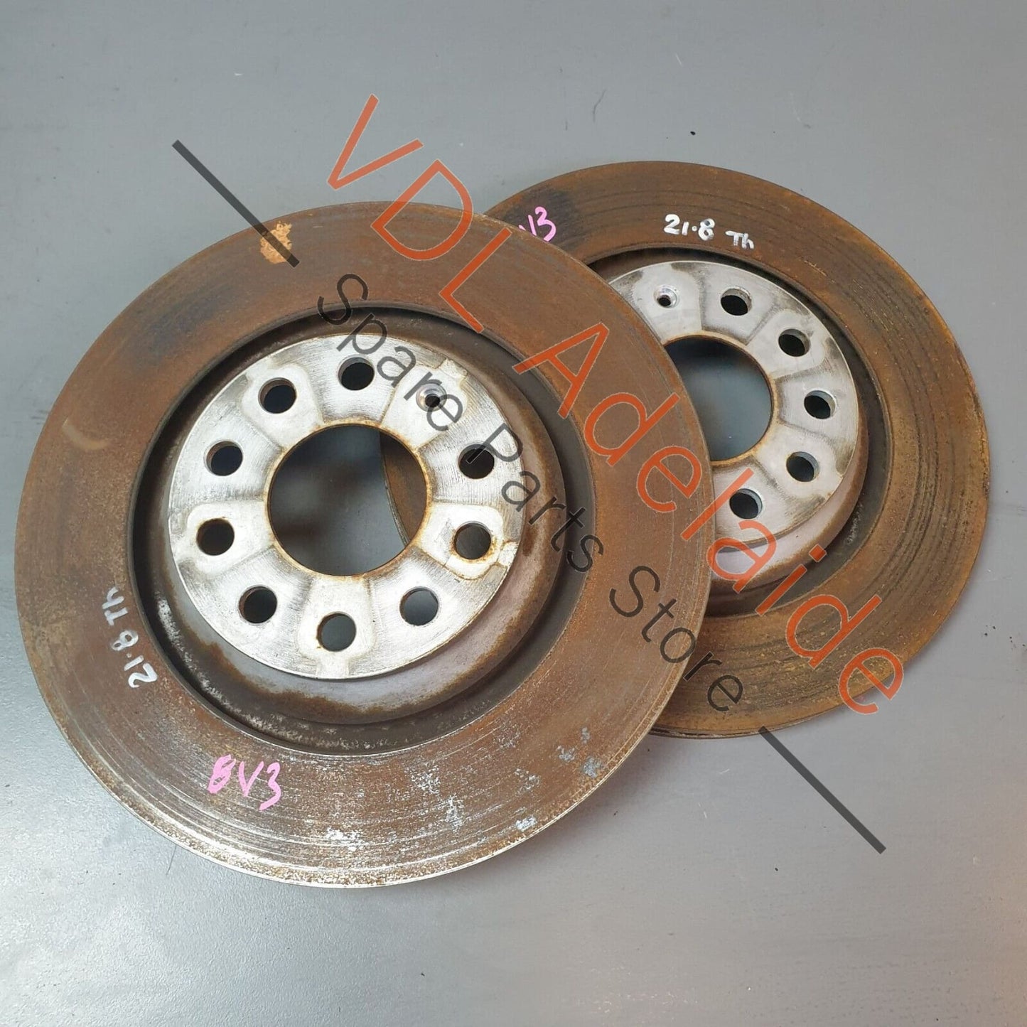 Audi RS3 8V Pair of Vented Rear Disc Rotors 310mm x 22mm 1K0615601N