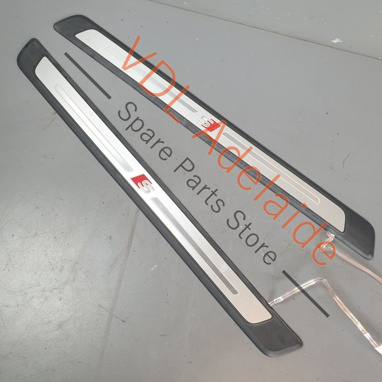 Audi S3 8V 8V.5 Pair of Illuminated Door Entry Sil Trim Strips Left and Right