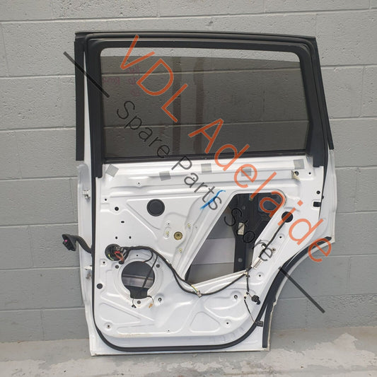 Audi Q7 6.0L V12 4L Rear Right Door Shell Panel Incl Glass 2Y2Y White