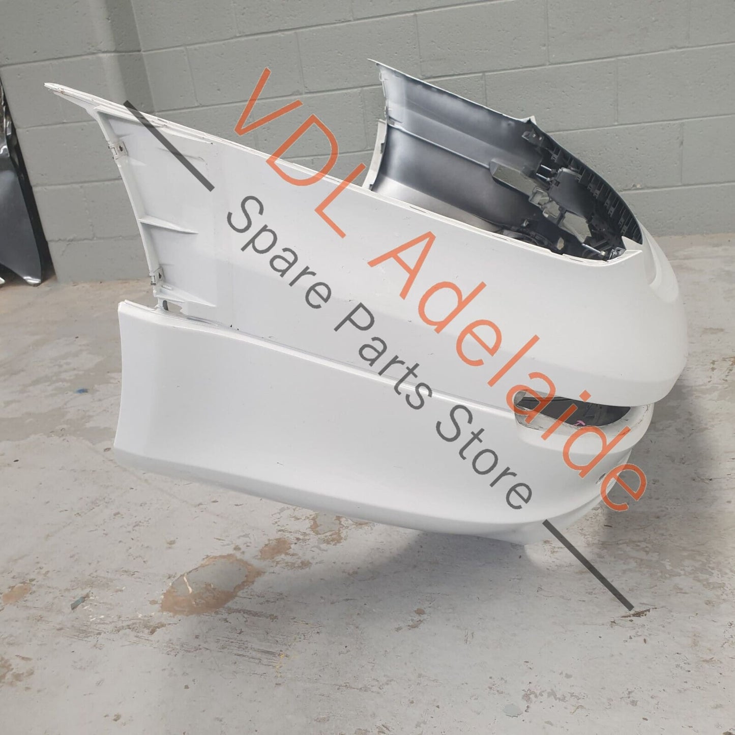 Audi Q7 6.0L V12 4L Rear Bumper Cover 4L0807303C GRU White 2Y2Y 4L0807303C