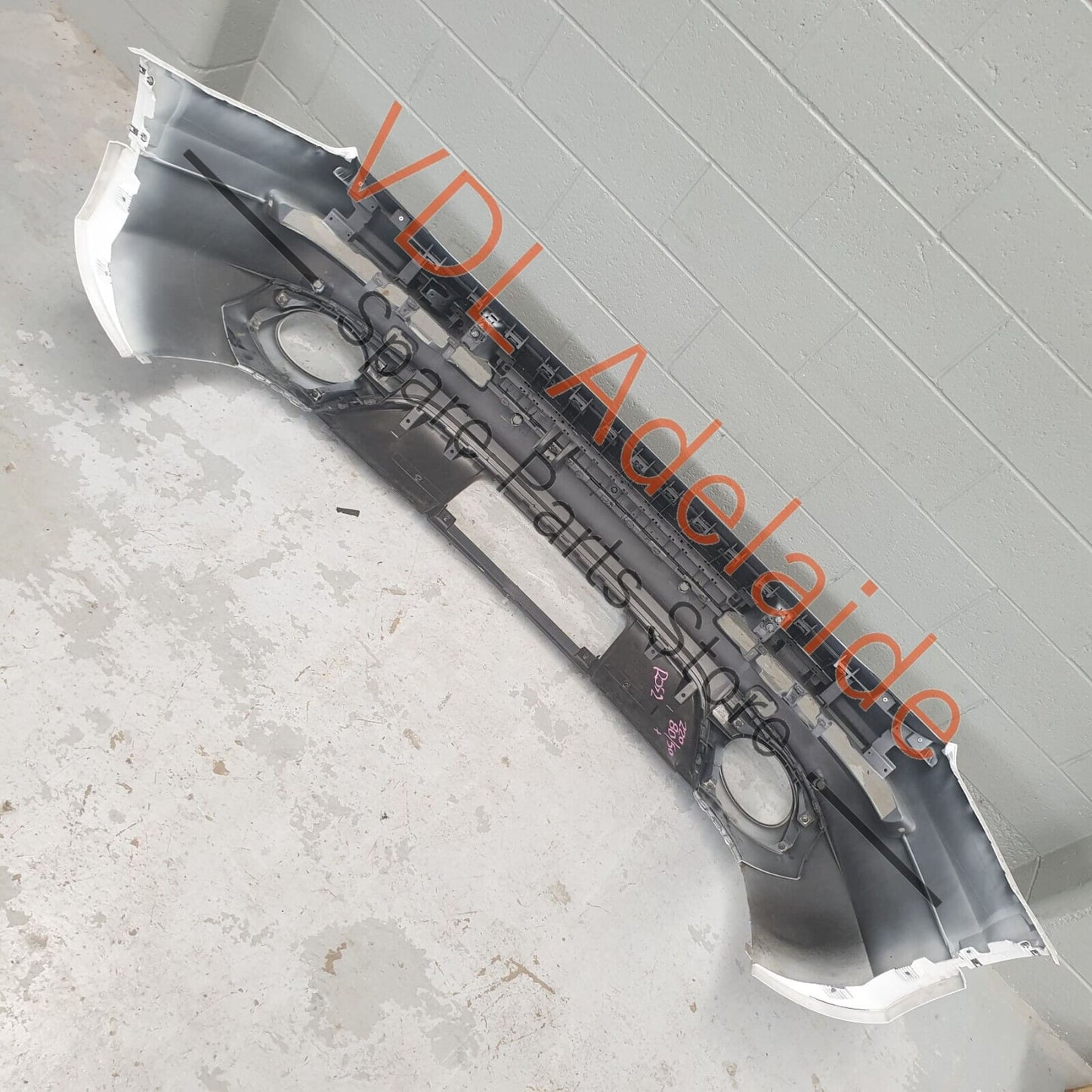 Audi Q7 6.0L V12 4L Rear Bumper Cover 4L0807303C GRU White 2Y2Y 4L0807303C