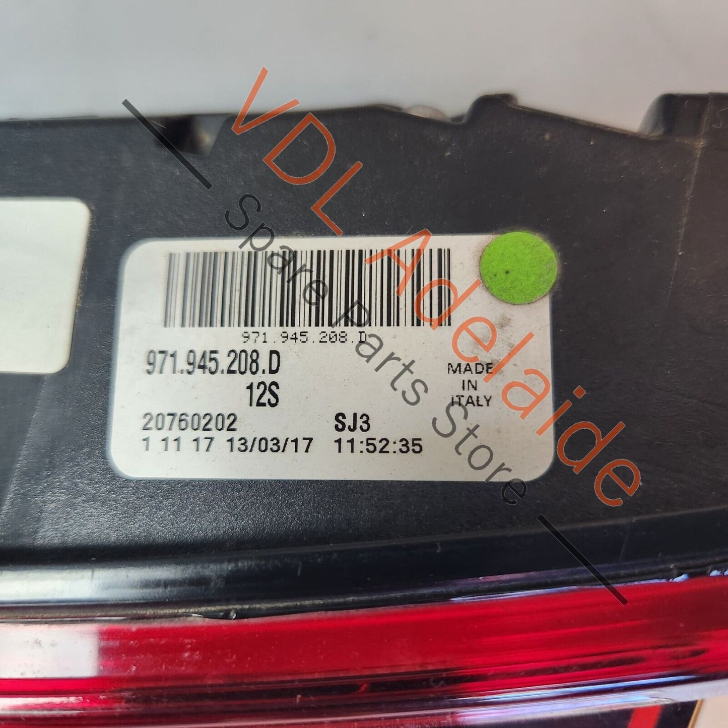 Genuine OEM Porsche Panamera 971 Rear Right Inner LED Tail Light Taillight Lamp