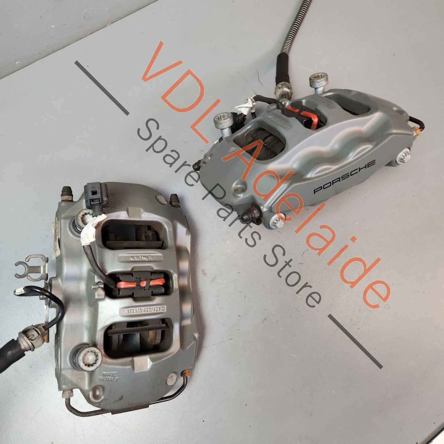Porsche Panamera 971 Pair of Rear Brembo 4 Piston Brake Calipers for 17in Rotor