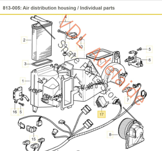 Porsche Cayman R 987 Heater Blower Resistor 99657392300 99657392300