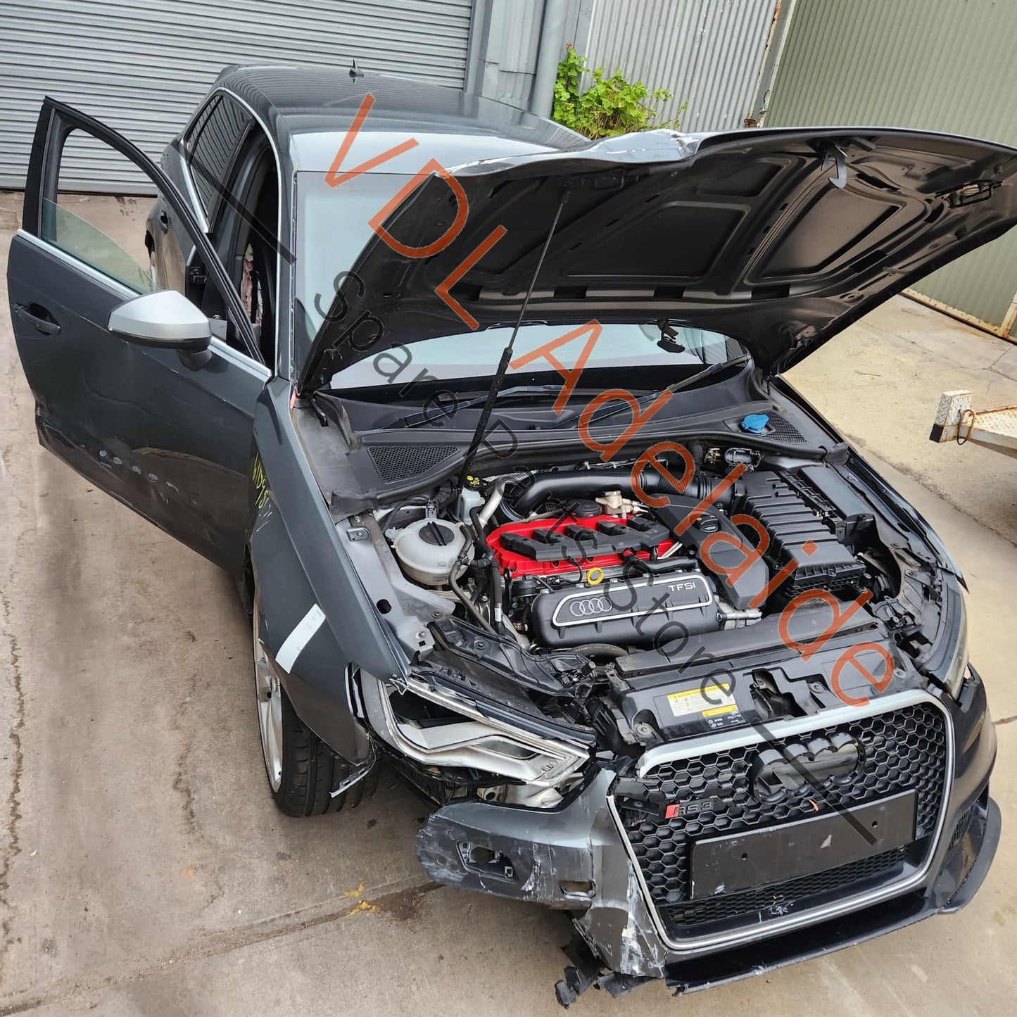 Audi RS3 8V Pre-facelift Rear Bumper Cover Assembly Complete w Lower Spoiler