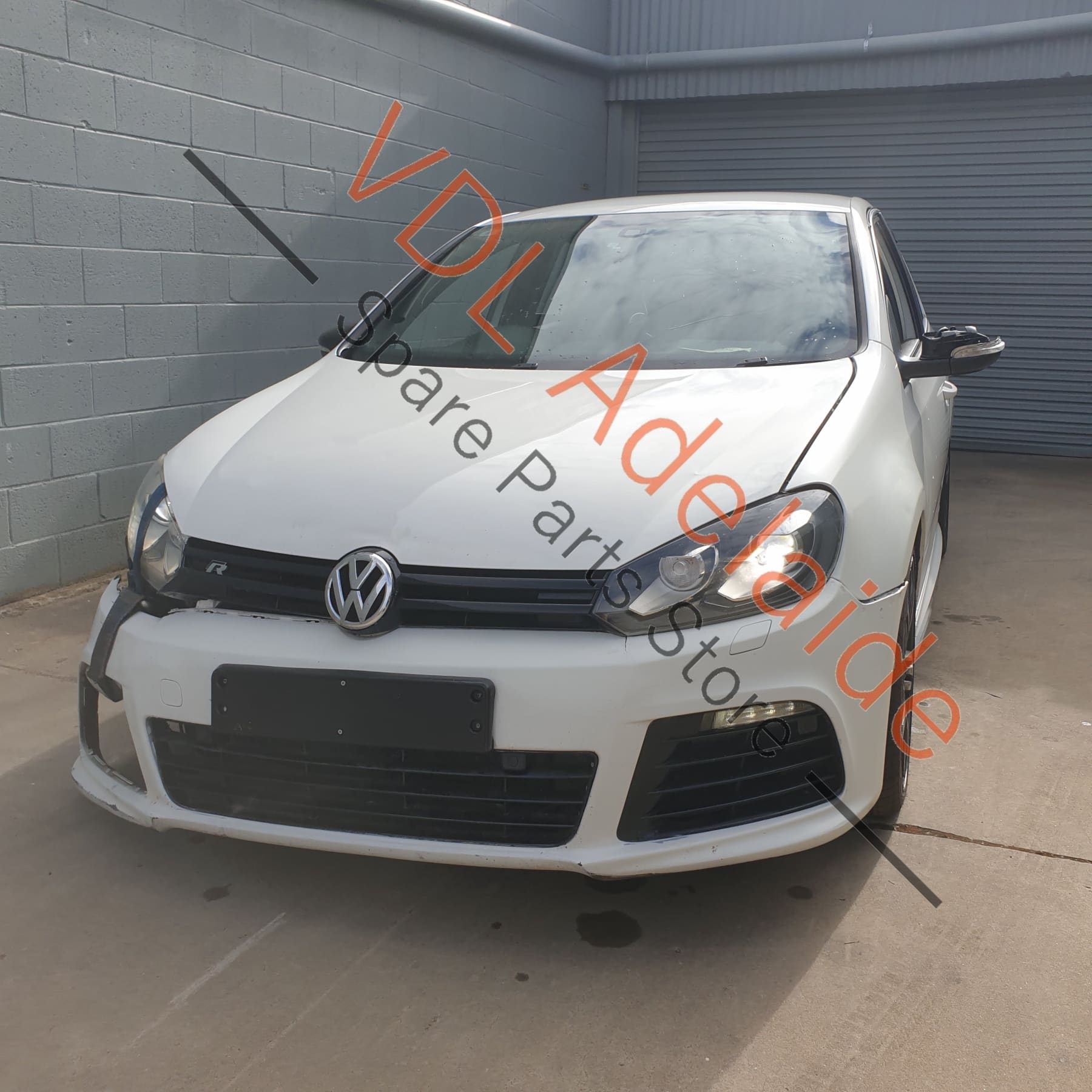 VW Golf R Front Left Bumper Grille Black 5K0853665E 041