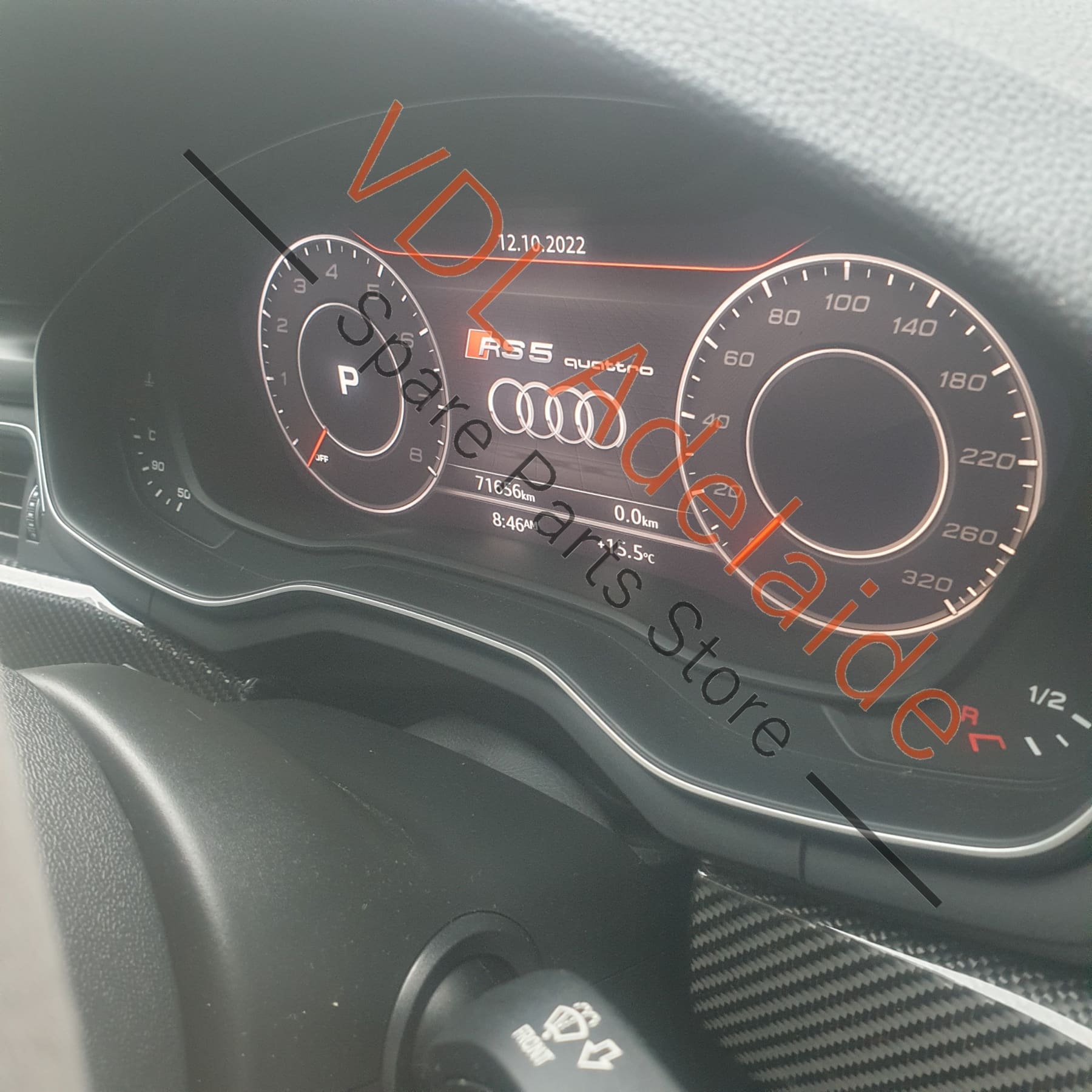 Audi RS5 Rear Left Door Shell Panel 8W8833051F Daytona Grey Pearl 6Y6Y 8W8833051F