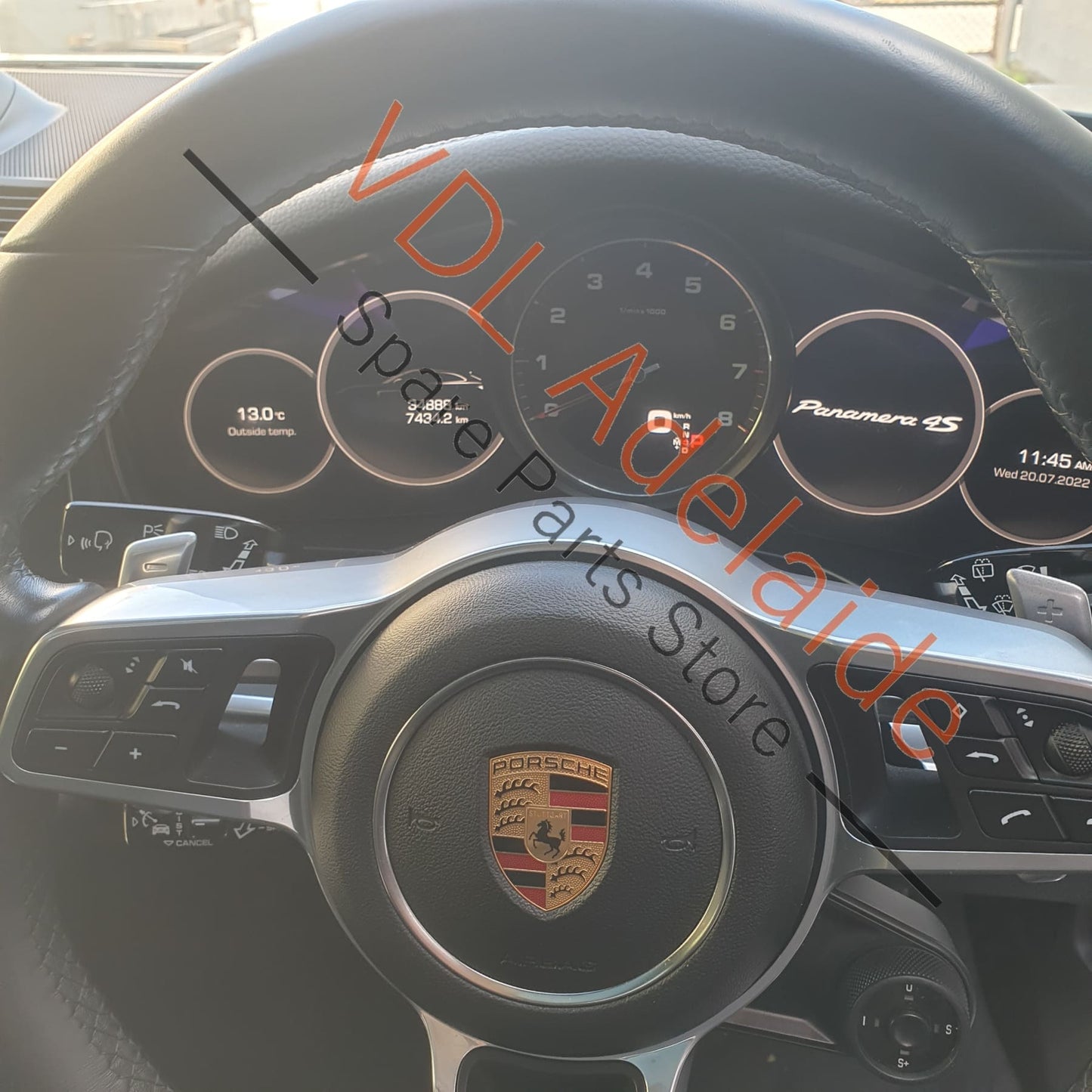 Porsche Panamera 971 RHD Dashboard Trim High Gloss Black 971898406OV3 971898406OV3      Minor chip on side