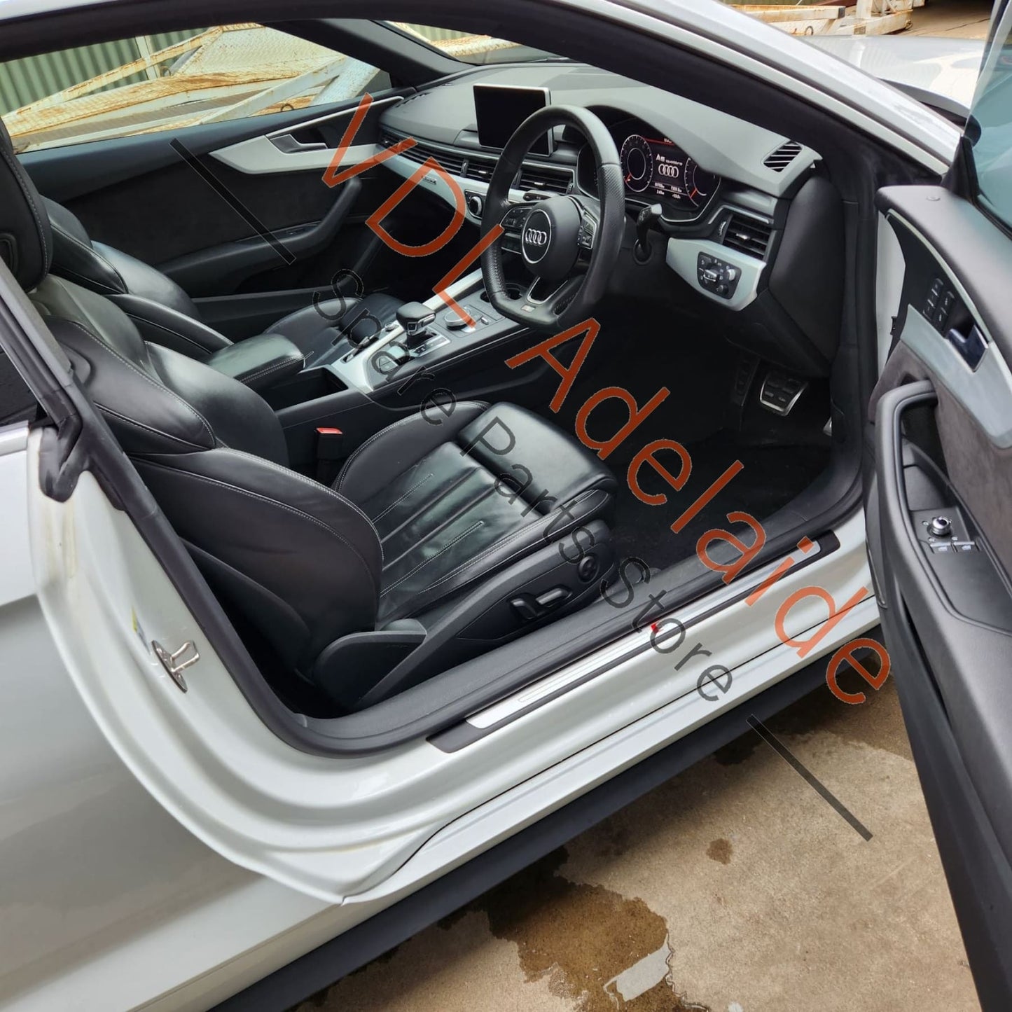 Audi A5 F5 Left Interior Door Lock Handle Switch Trim w Fibre Optic Light 8W6959517D 8W6959517D