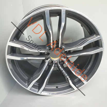 1x Genuine BMW Alloy Front Wheel 21 x 10 5x120 612M X6M X5M 5 Double Spoke