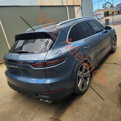 9Y0807417G2X 9Y0807834ALOK1 9Y0807417DG2X Porsche Cayenne 9Y Rear Bumper Bar w lower spoiler Biscay Blue