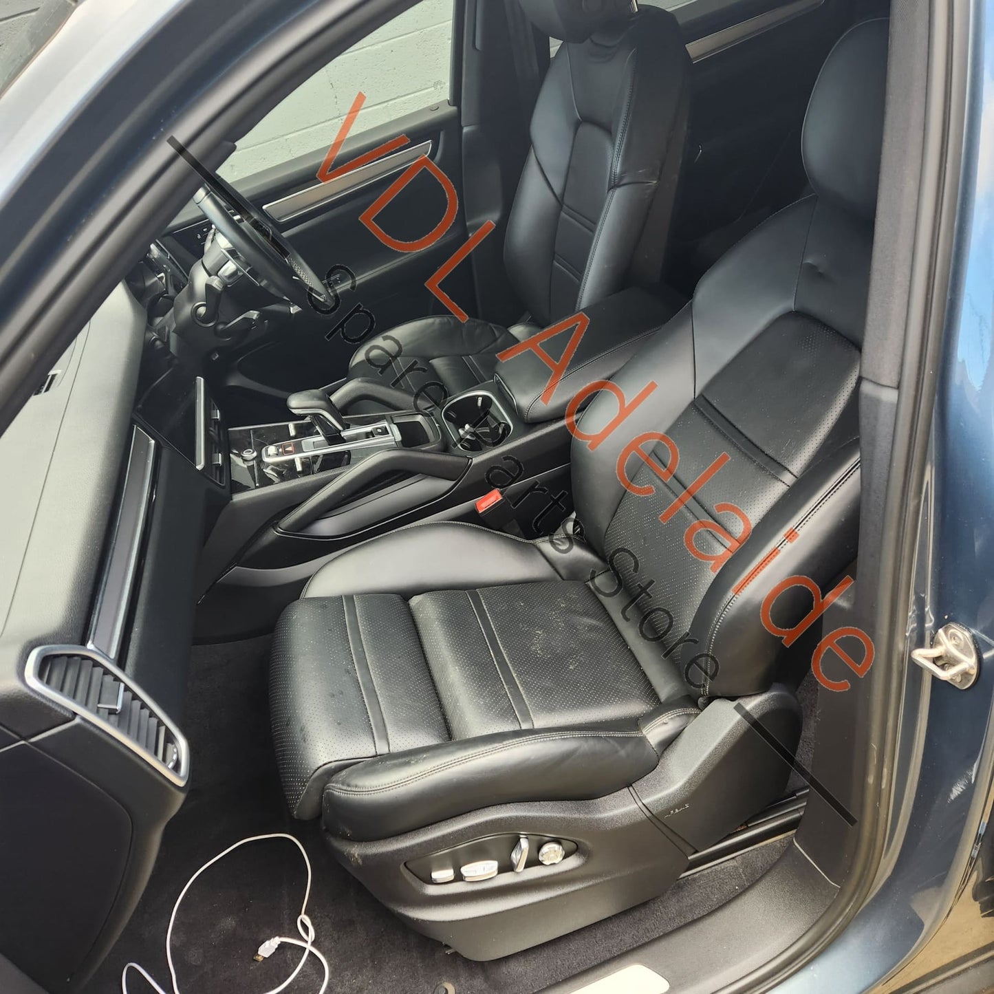 9Y0881901B8YR   Porsche Cayenne Leather Front Seat Head Restraint Rest 9Y0881901B 8YR