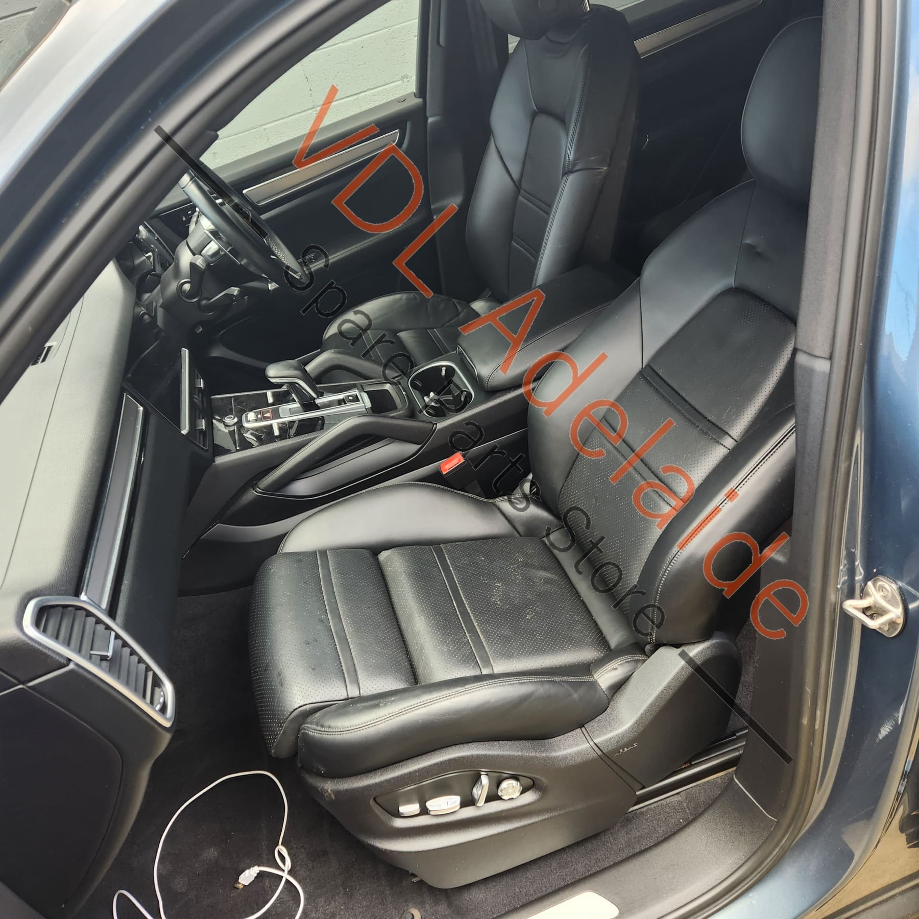 9Y0881901B8YR   Porsche Cayenne Leather Front Seat Head Restraint Rest 9Y0881901B 8YR