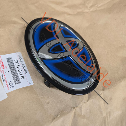 Toyota Genuine 53141-33140 Grille Badge Radiator Garnish Emblem, New