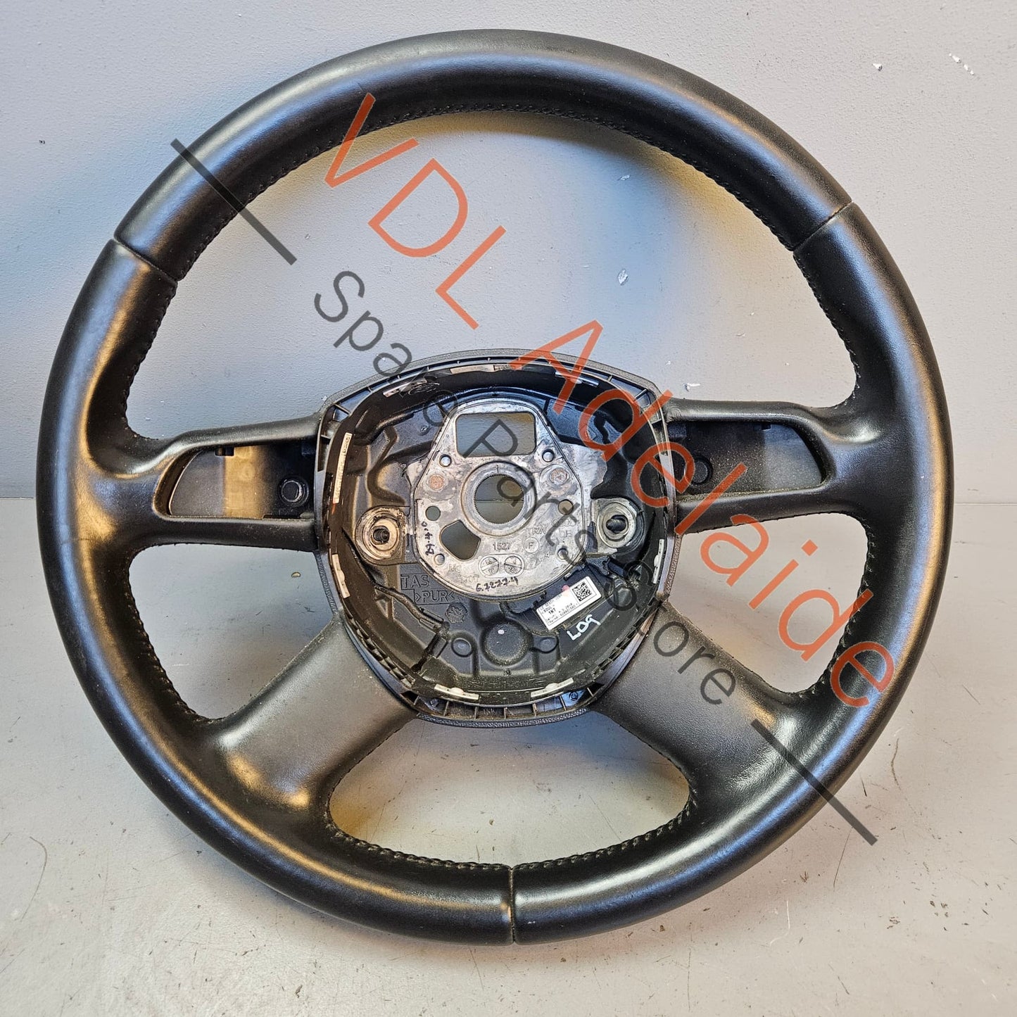 Audi A4 B8 8K 08-16 Black Leather Steering Wheel Soul Black 8K0419091BG