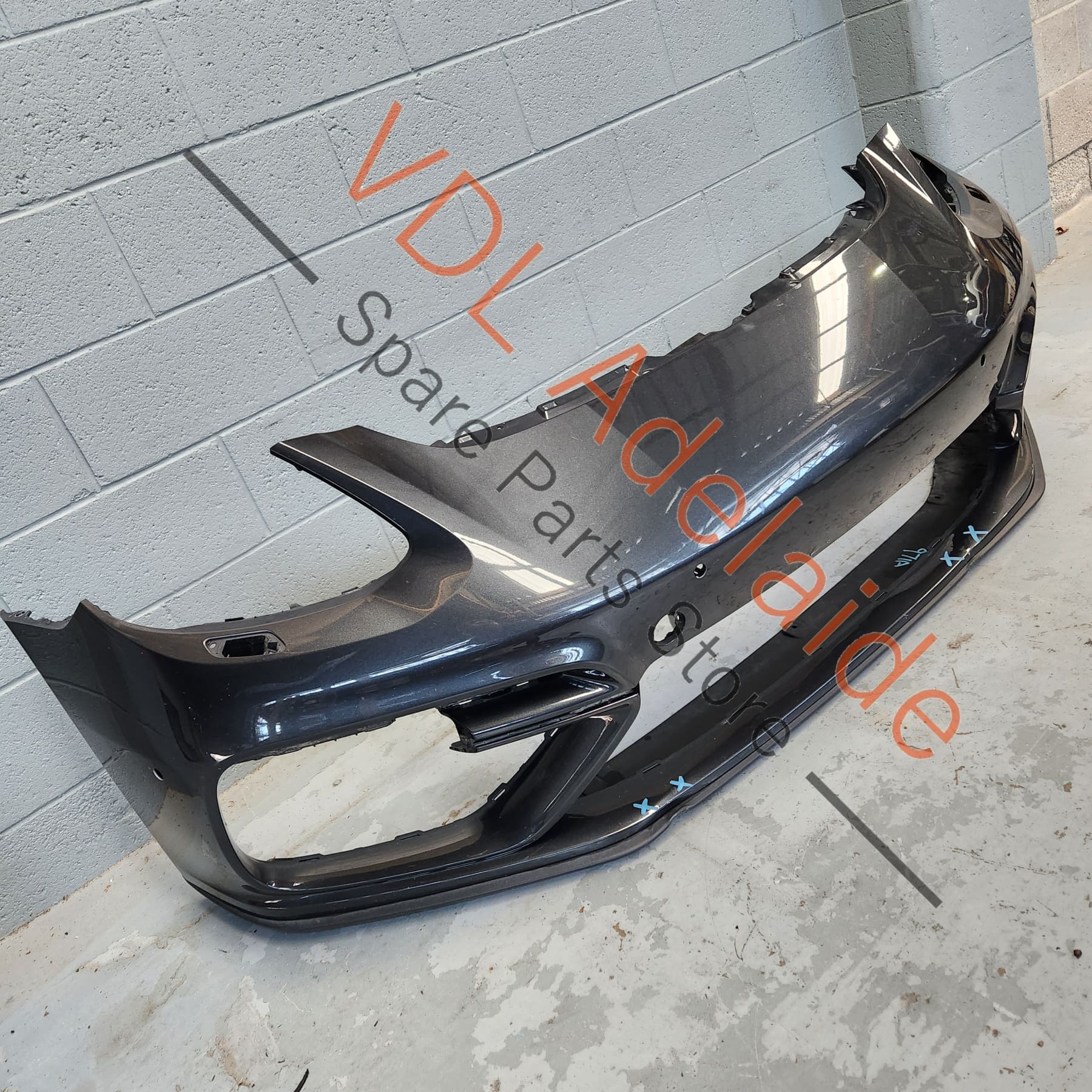 Porsche Panamera Turbo 971 2017-2020 Front Bumper Bar Cover Skin 971898010D      Minor damage to lower section, volcano Grey 2H / M7R