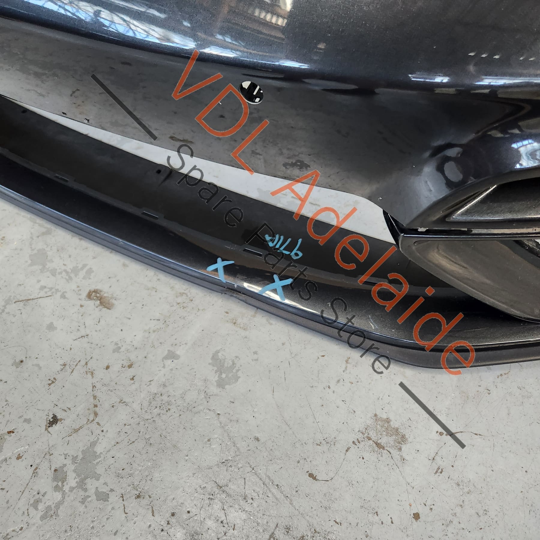 Porsche Panamera Turbo 971 2017-2020 Front Bumper Bar Cover Skin 971898010D      Minor damage to lower section, volcano Grey 2H / M7R