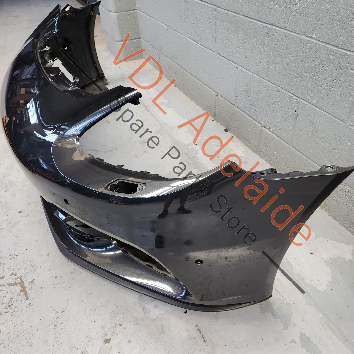 Porsche Panamera S 4S 971 2017-2020 Front Bumper Bar Cover Skin & Lower Spoiler 971898010A 971807541OK1     Minor damage to lower spoiler, volcano Grey 2H / M7R