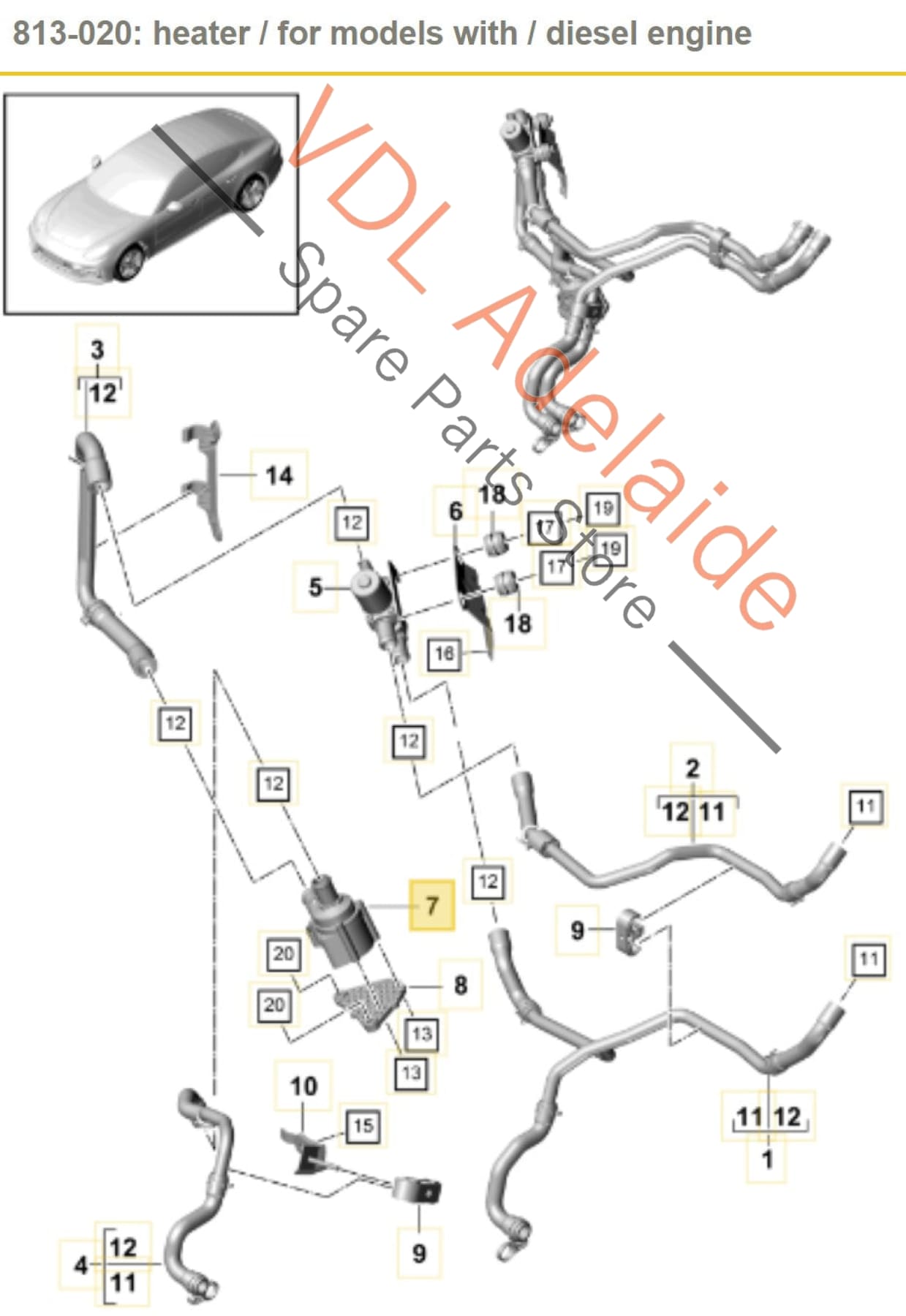 Porsche Coolant Water Pump 9A712160110