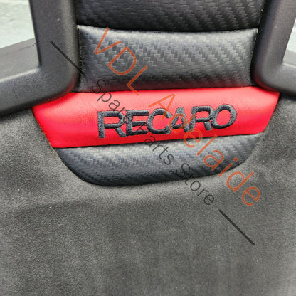 Pair of Recaro Sportster CS Alcantera Leather Black Front Seats Seat for 2dr Models w Airbag