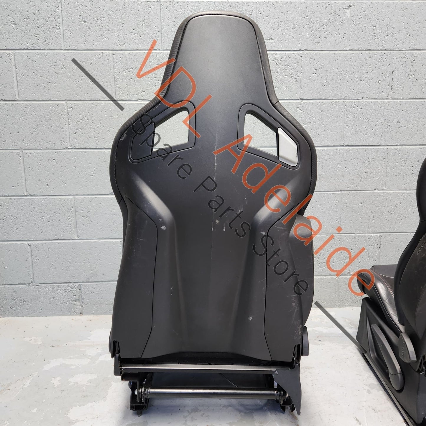 Pair of Recaro Sportster CS Alcantera Leather Black Front Seats Seat for 2dr Models w Airbag