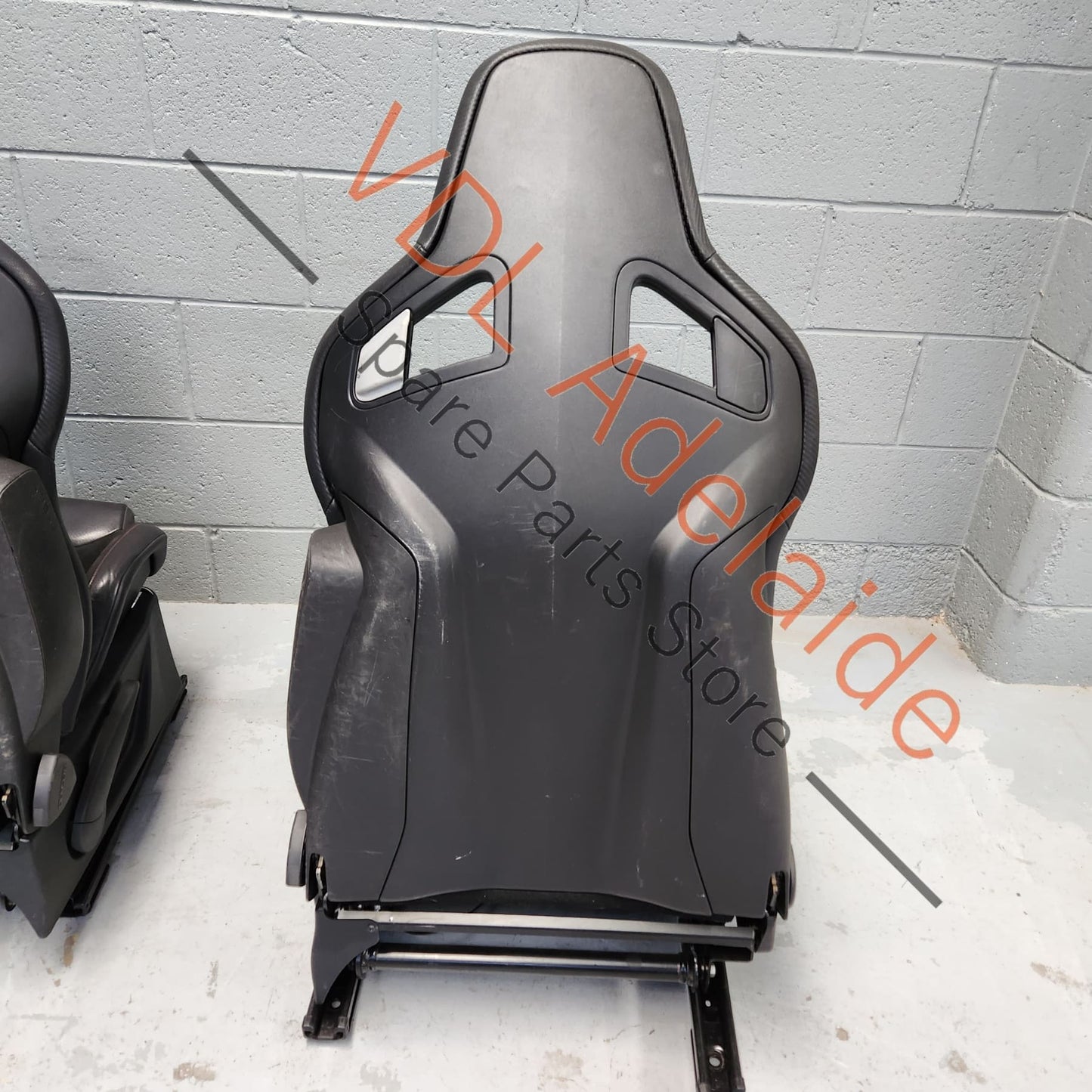 Pair of Recaro Sportster CS Alcantera Leather Black Front Seats Seat for 2dr Models w Airbag