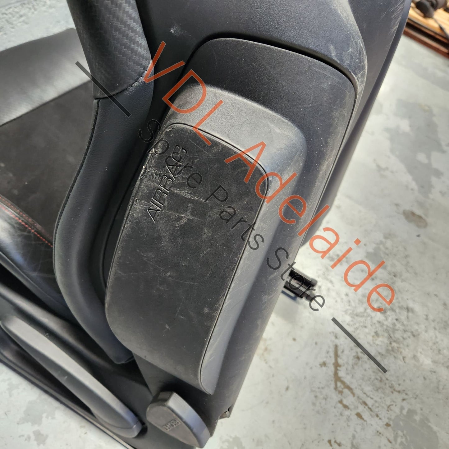 Pair of Recaro Sportster CS Alcantera Leather Black Front Seats Seat for 2dr Models w Airbag