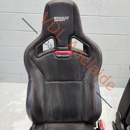 Pair of Recaro Sportster CS Alcantera Leather Black Front Seats Seat for 2dr Models w Airbag