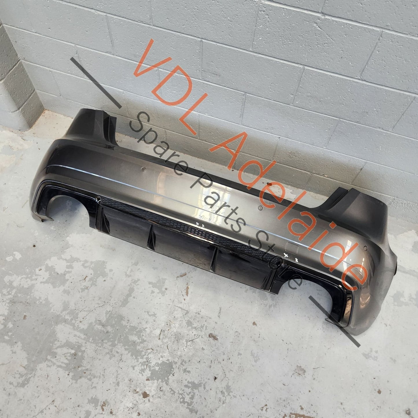 Audi RS3 8V Pre-facelift Rear Bumper Cover Assembly Complete w Lower Spoiler