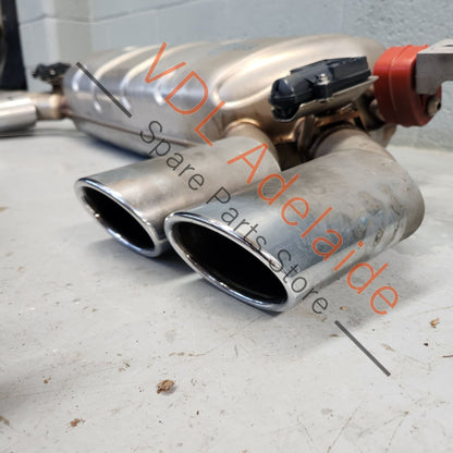 VW Golf R MK7 Whole Rear Exhaust Muffler with Resonator & Chrome Tips