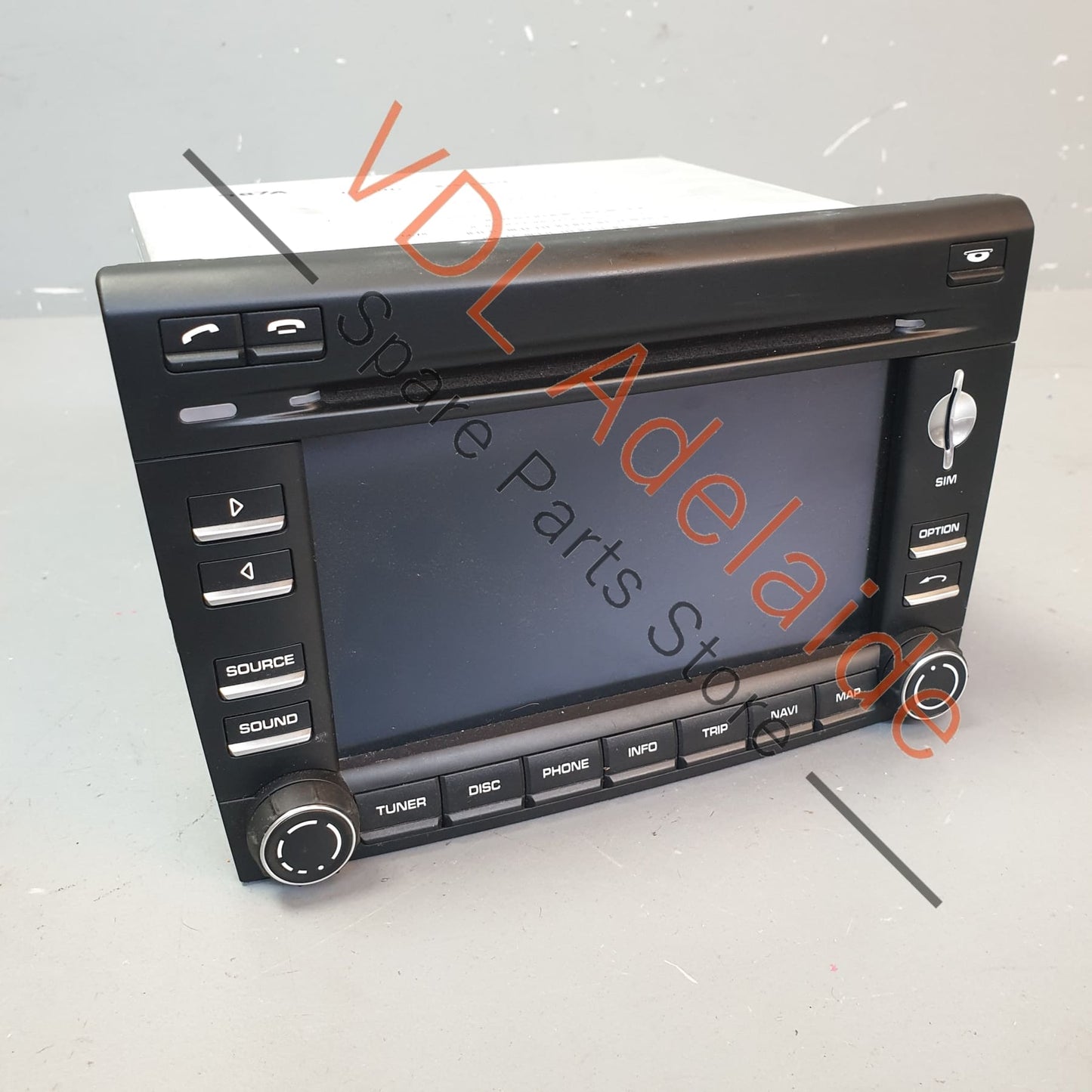 Porsche Central GPS Navigation Radio Unit Control Panel 997642972AXFTC