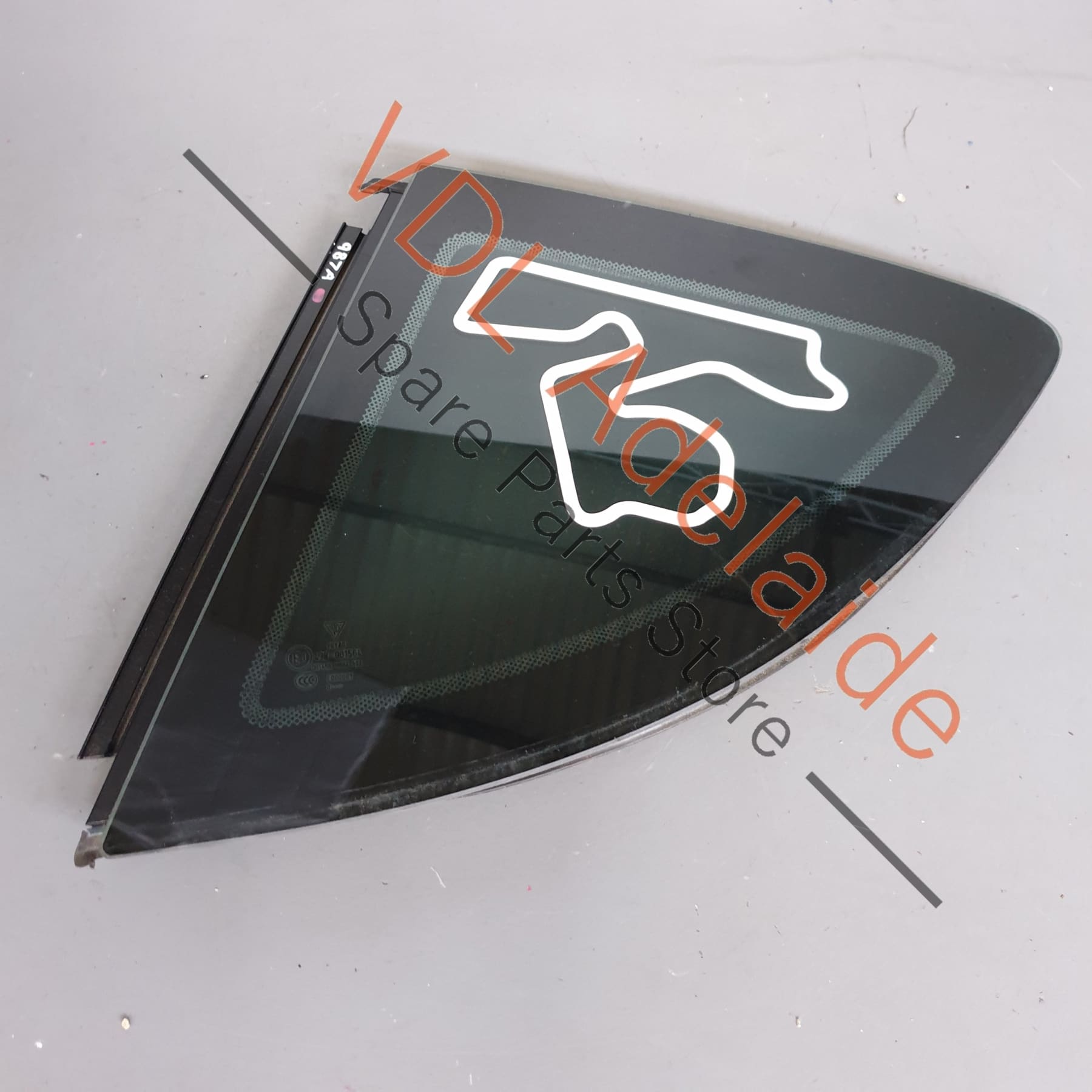 Porsche Cayman Rear Left Side Window Glass 98754311102