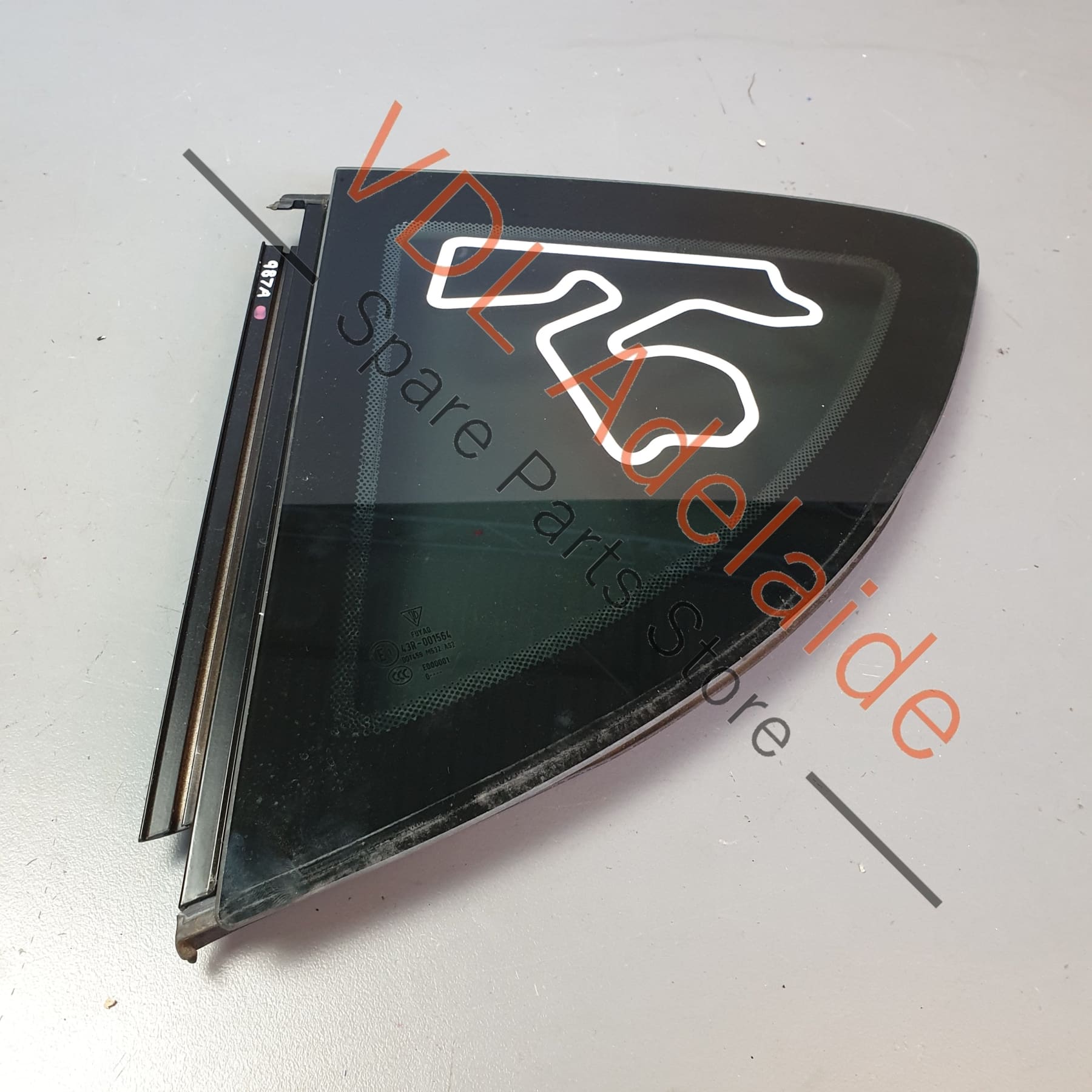 Porsche Cayman Rear Left Side Window Glass 98754311102