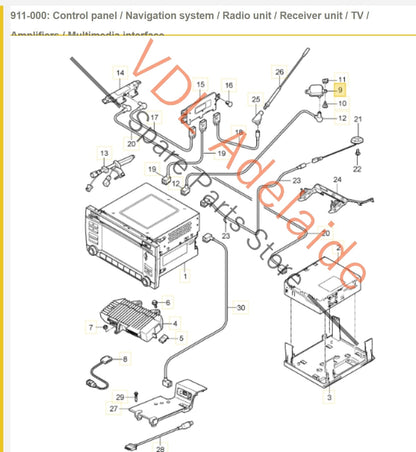 Porsche GPS Antenna Aerial 99764210500