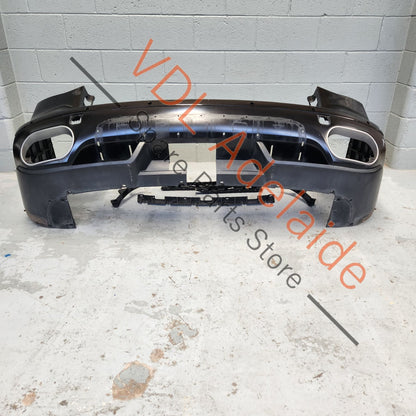 Porsche Cayenne 9PA 955 957 Turbo Rear Bumper Complete Assembly w Diffuser & Guides