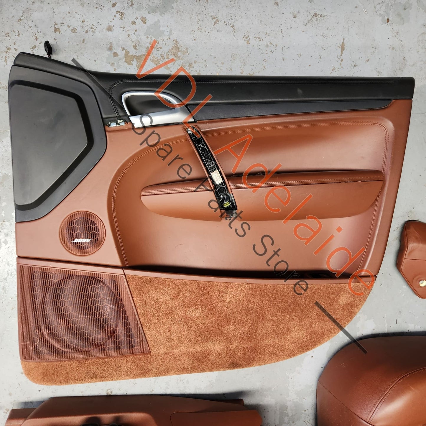 Porsche Cayenne 9PA 955 957 Turbo Natural Leather Interior Trim Set Seats & Door Cards Chestnut Brown