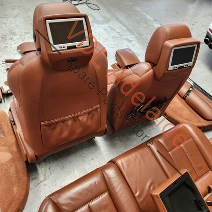 Porsche Cayenne 9PA 955 957 Turbo Natural Leather Interior Trim Set Seats & Door Cards Chestnut Brown