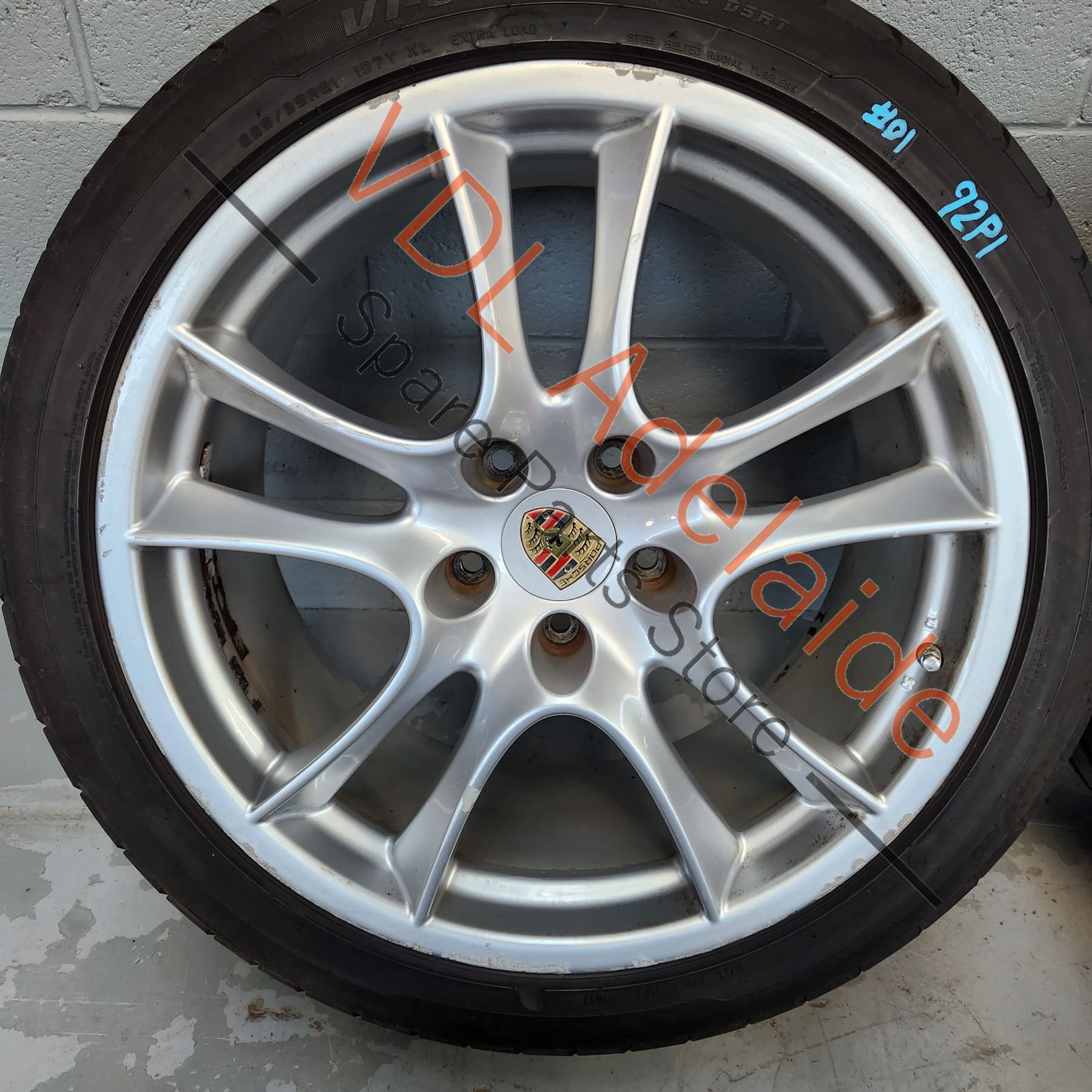 Porsche Cayenne 9PA 955 957 Turbo 21 x 10 Sport Design Alloy Rim Wheel Set