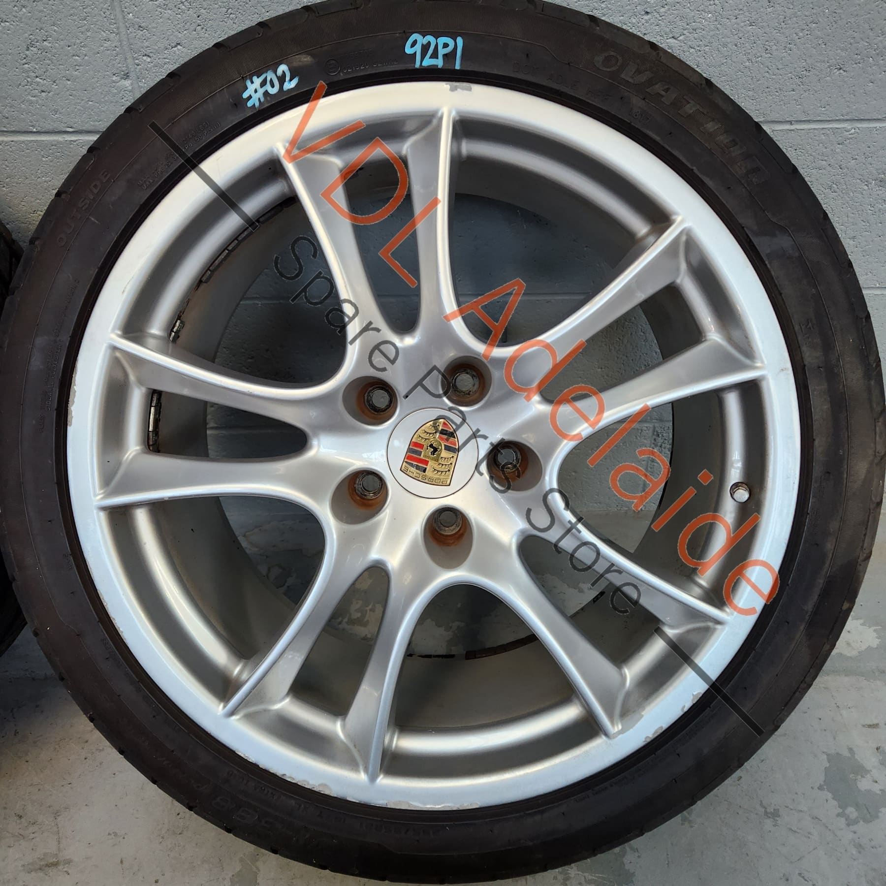 Porsche Cayenne 9PA 955 957 Turbo 21 x 10 Sport Design Alloy Rim Wheel Set