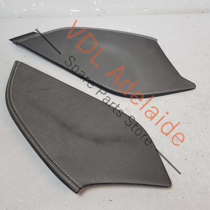Audi RS3 8V Centre Middle Cosole Genuine OEM Leather Side Covers Black / Grey 8V2863241AKNF