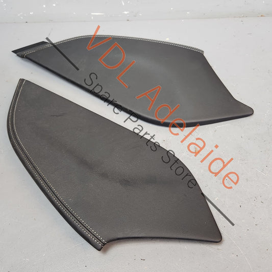 Audi RS3 8V Centre Middle Cosole Genuine OEM Leather Side Covers Black / Grey 8V2863241AKNF