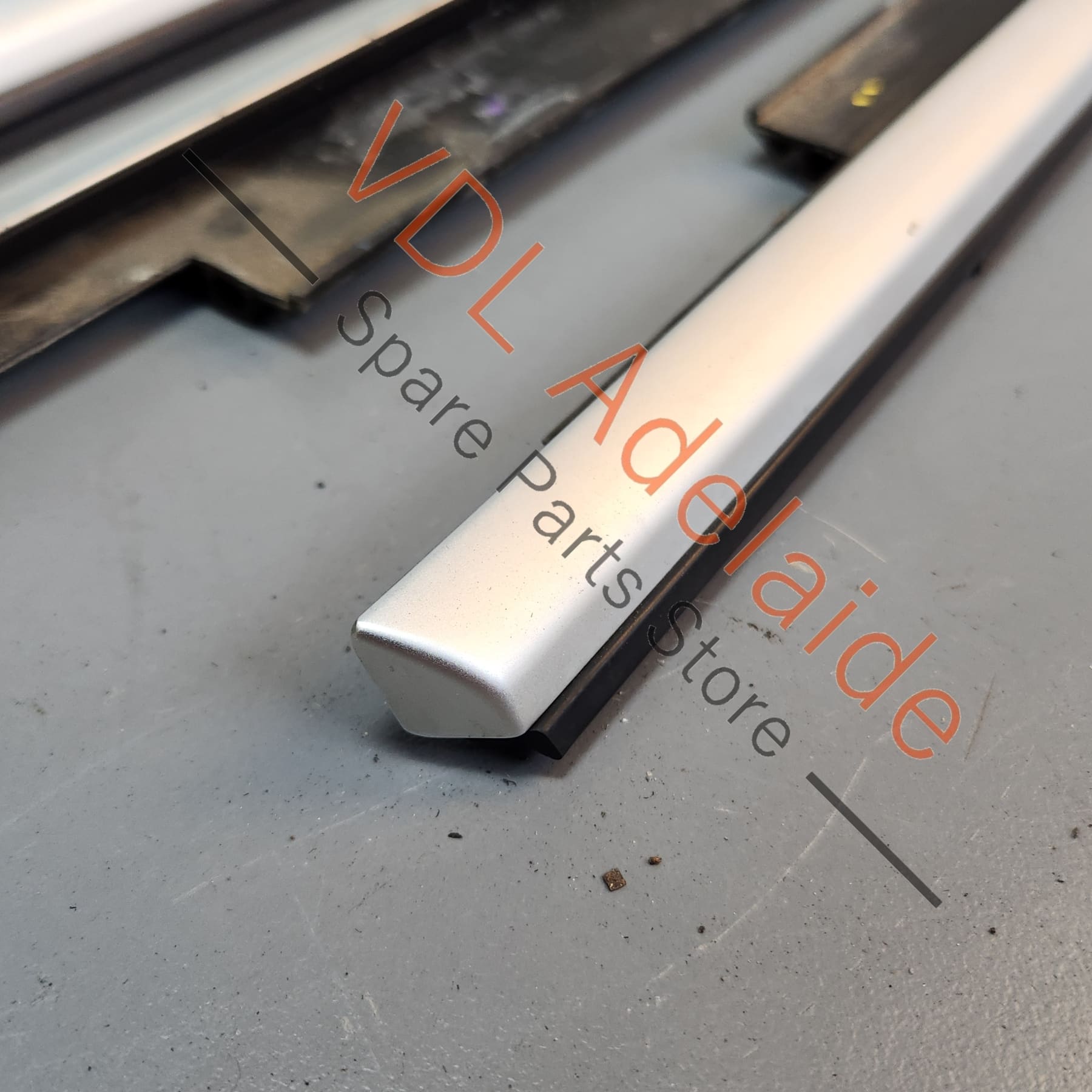 Audi A3 S3 RS3 Exterior Lower Door Window Molding Set Silver Aluminium Matt 8V4853283B