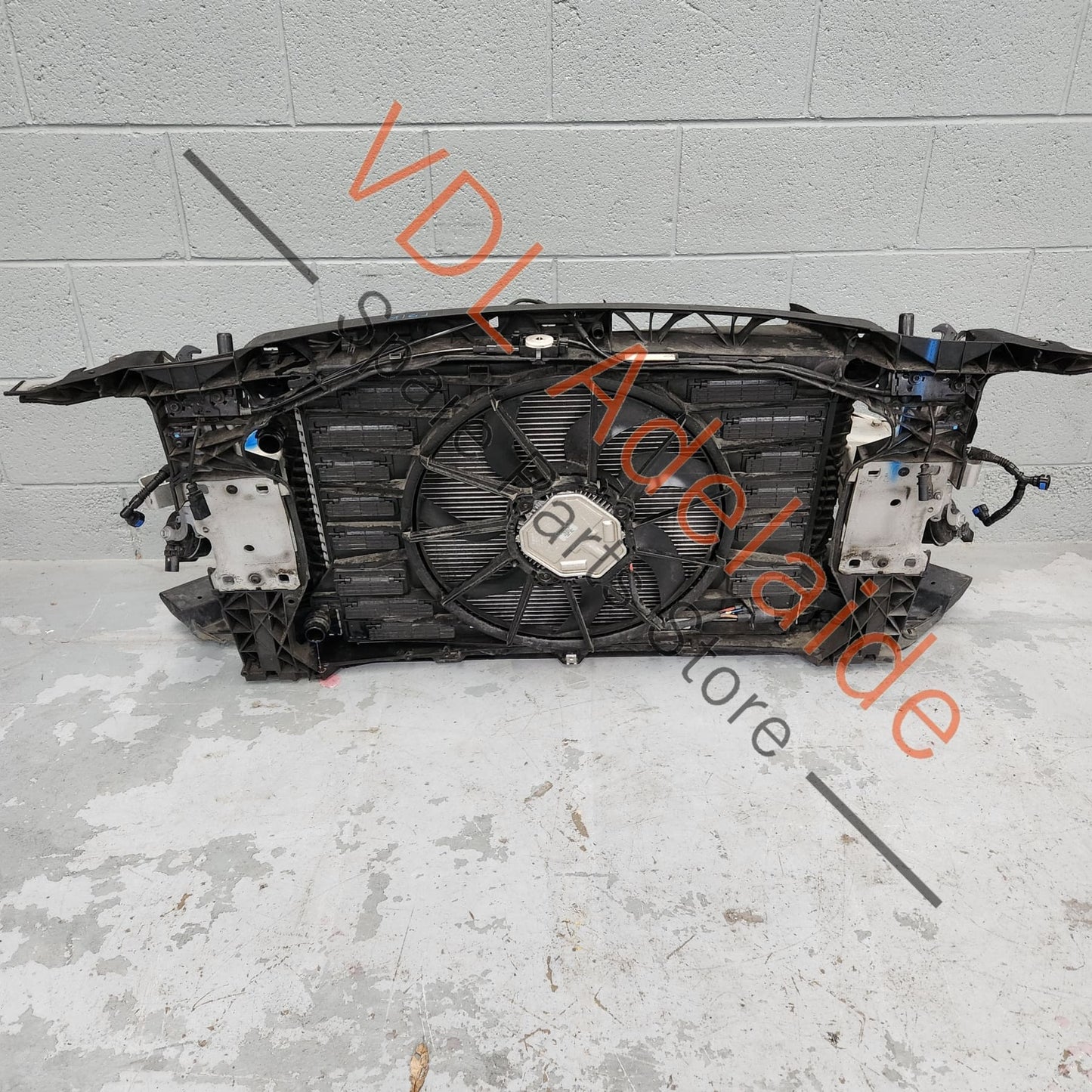 Audi A5 F5 S5 S-Line Front Clip Bumper Reo Radiator Support Assembly Incl Radiator Condenser Fans etc 8W0807113