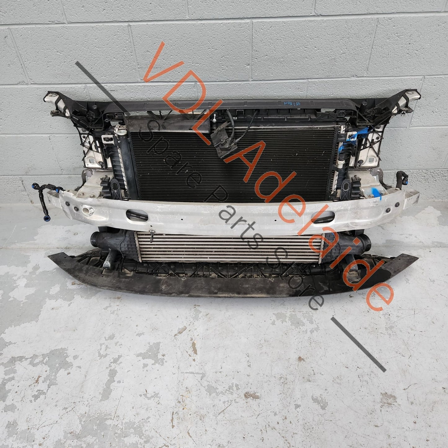 Audi A5 F5 S5 S-Line Front Clip Bumper Reo Radiator Support Assembly Incl Radiator Condenser Fans etc 8W0807113