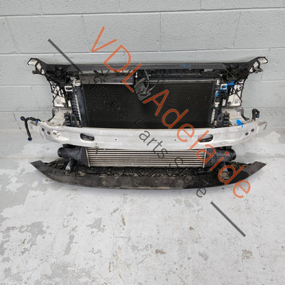 Audi A5 F5 S5 S-Line Front Clip Bumper Reo Radiator Support Assembly Incl Radiator Condenser Fans etc 8W0807113