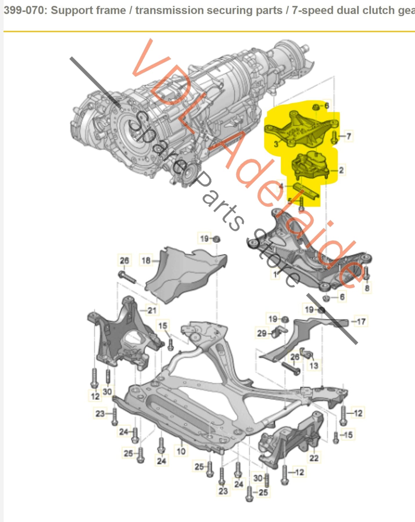 Audi A4 B9 A5 F5 Gearbox Mount & Bracket 8W0399156BH 8W0399118C 8W0399156BH